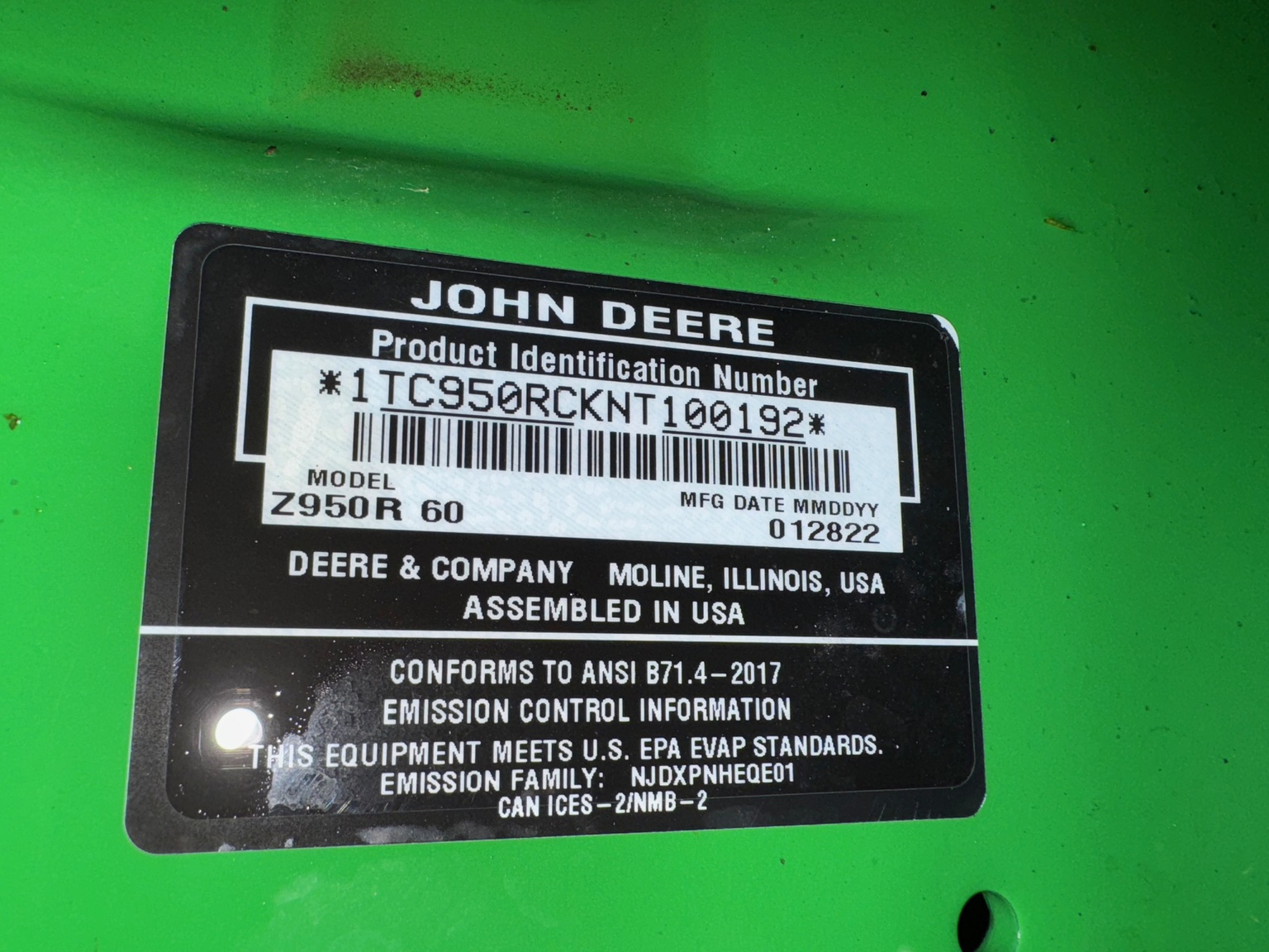 2022 John Deere Z950R Image 11