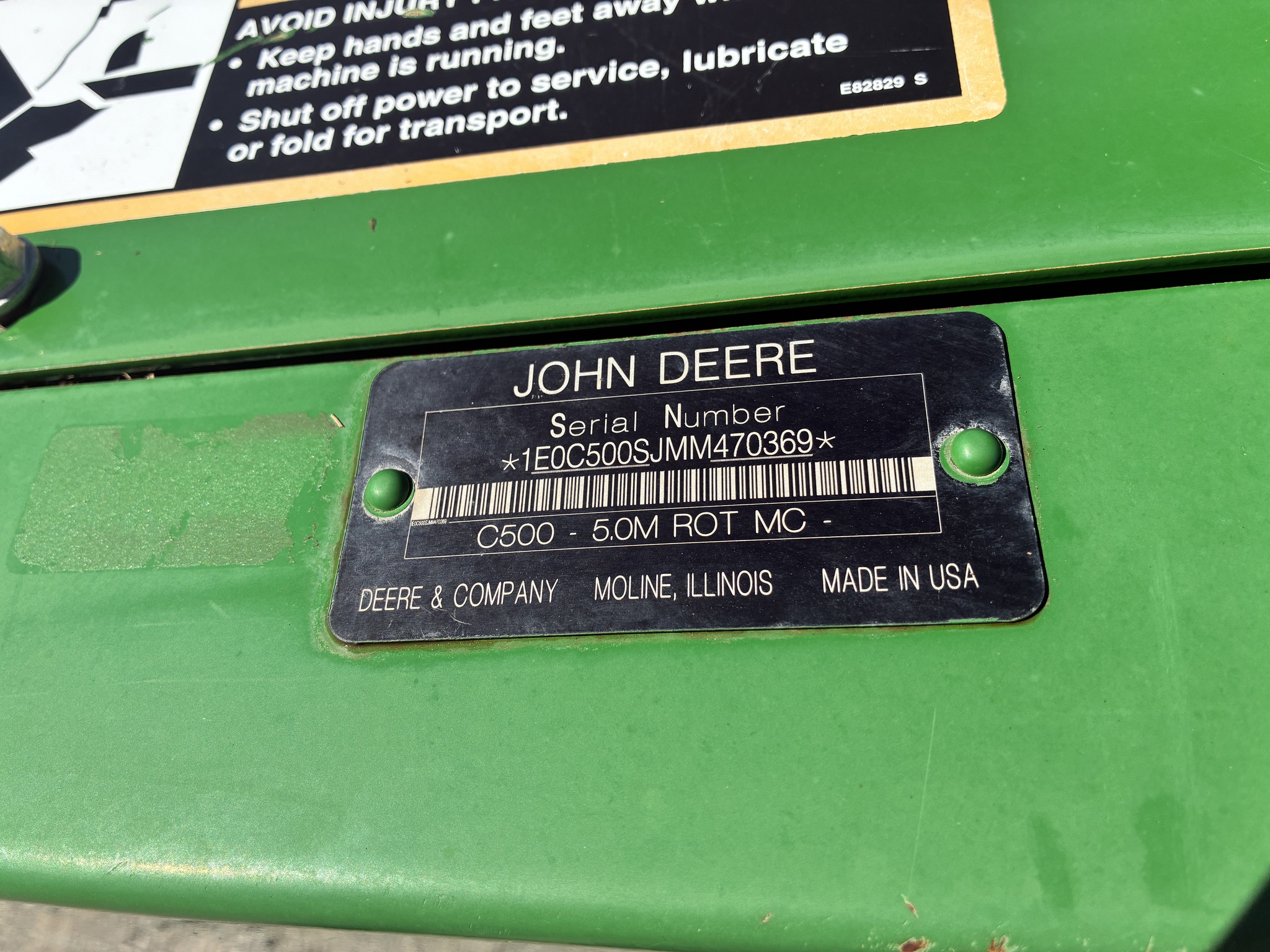 2021 John Deere C500 Image 28