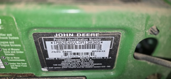 2013 John Deere Z645