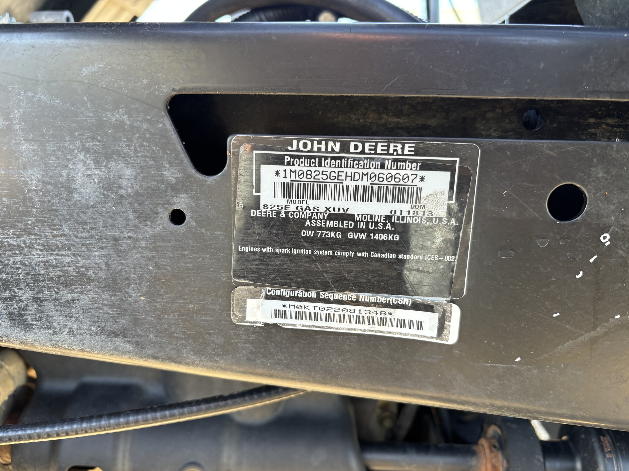  2013 John Deere XUV 825I OLIVE at Heritage Tractor in Baldwin City, KS