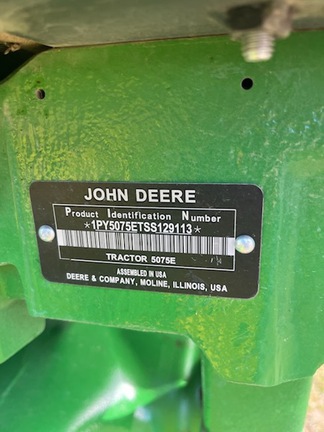 2025 John Deere 5075E Photo 5