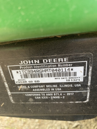 2021 John Deere Z994 Photo 9