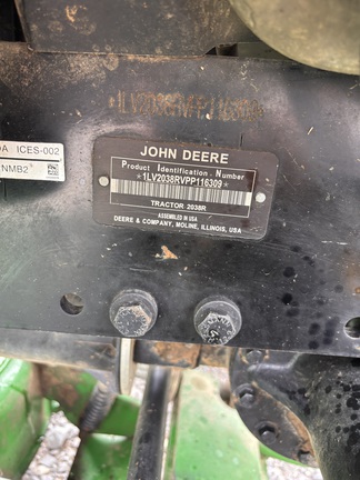 2023 John Deere 2038R