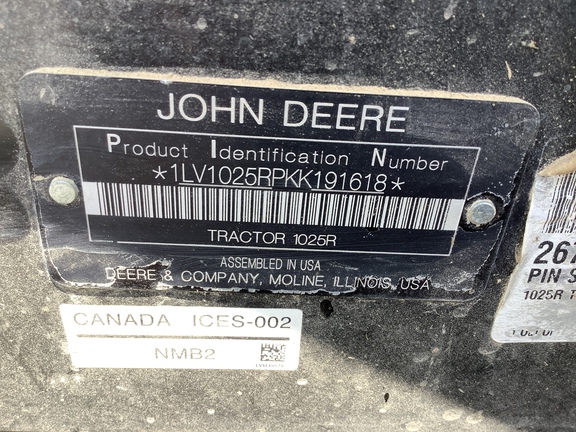 Photo of 2019 John Deere 1025R