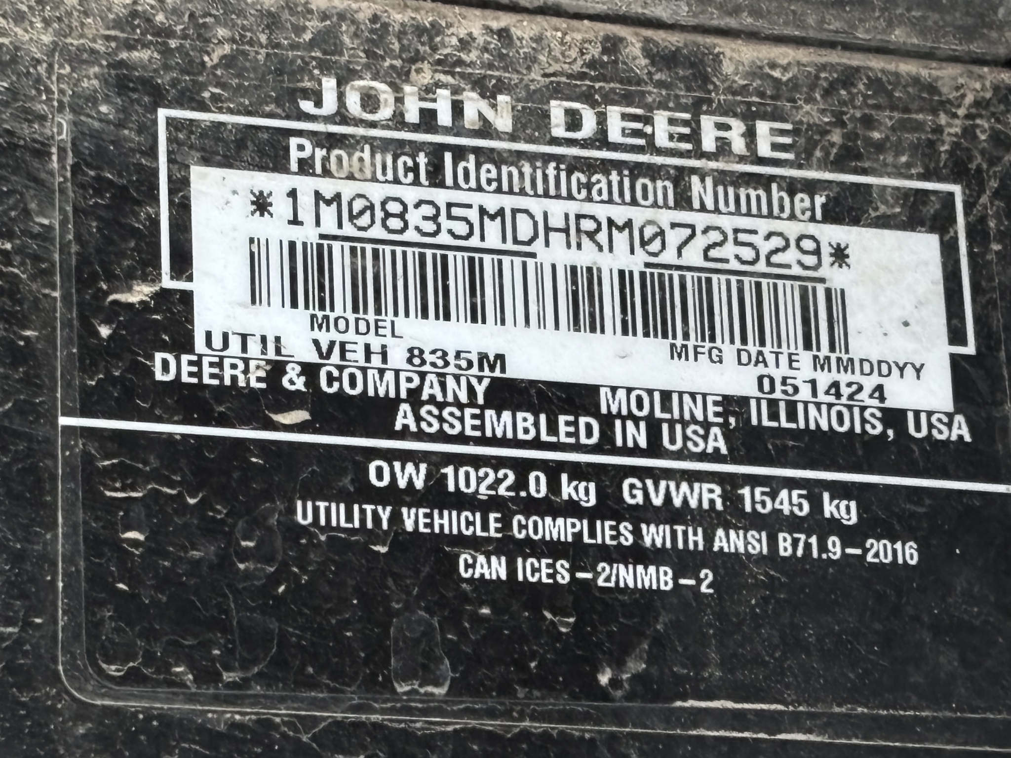 Used 2024 John Deere XUV 835M ATVs & Gators at Koenig Equipment in Botkins, OH - PhotoXL20