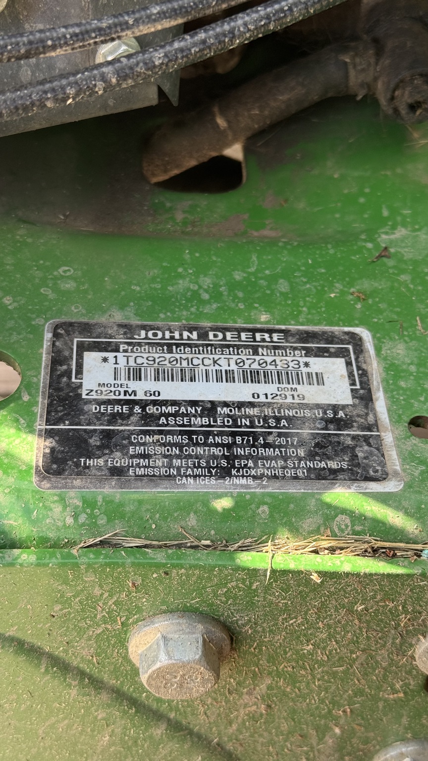 2019 John Deere Z920M Image 8