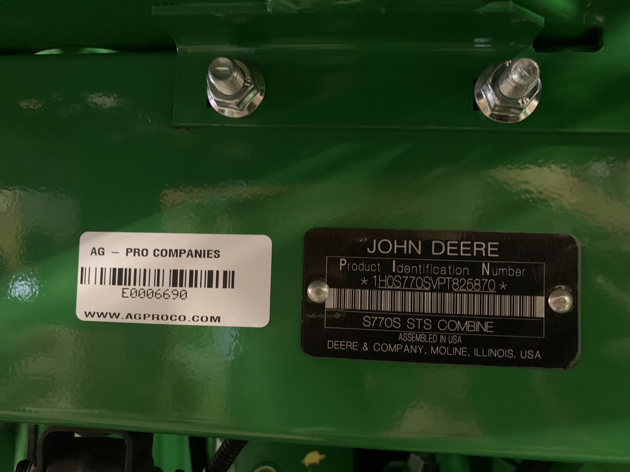 2023 John Deere S770 Image 2