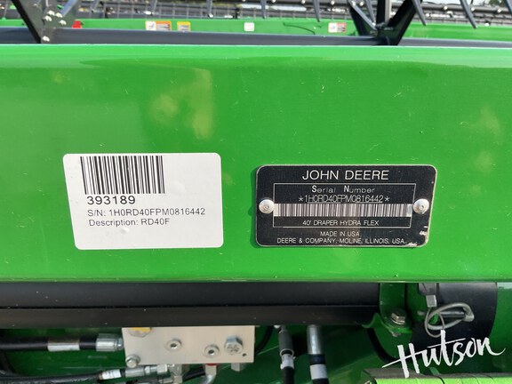 Photo of 2021 John Deere RD40F