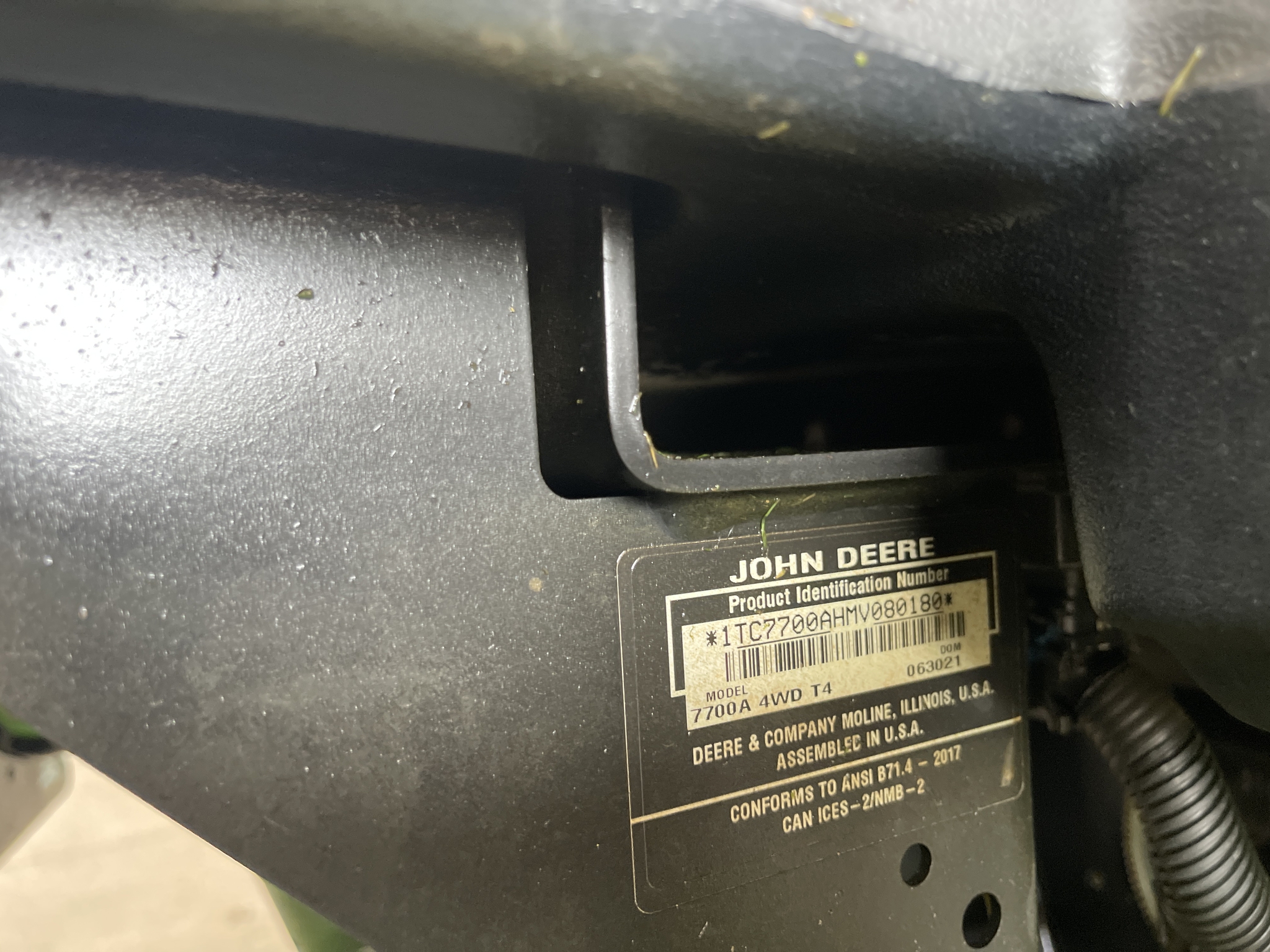 2021 John Deere 7700A Image 19