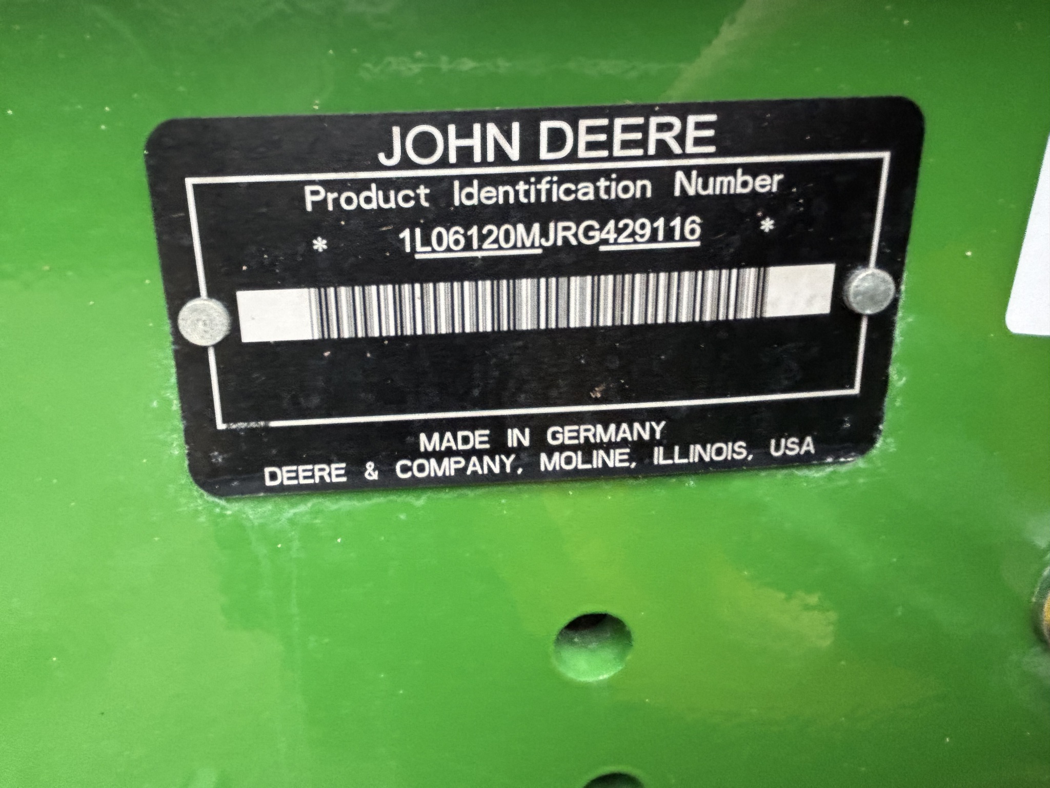 2024 John Deere 6120M Image 1