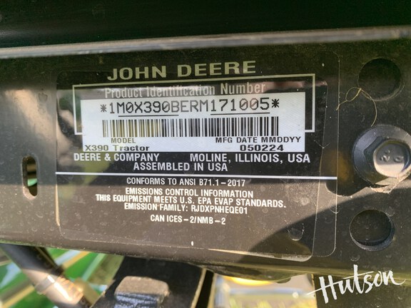 Photo of 2024 John Deere X390