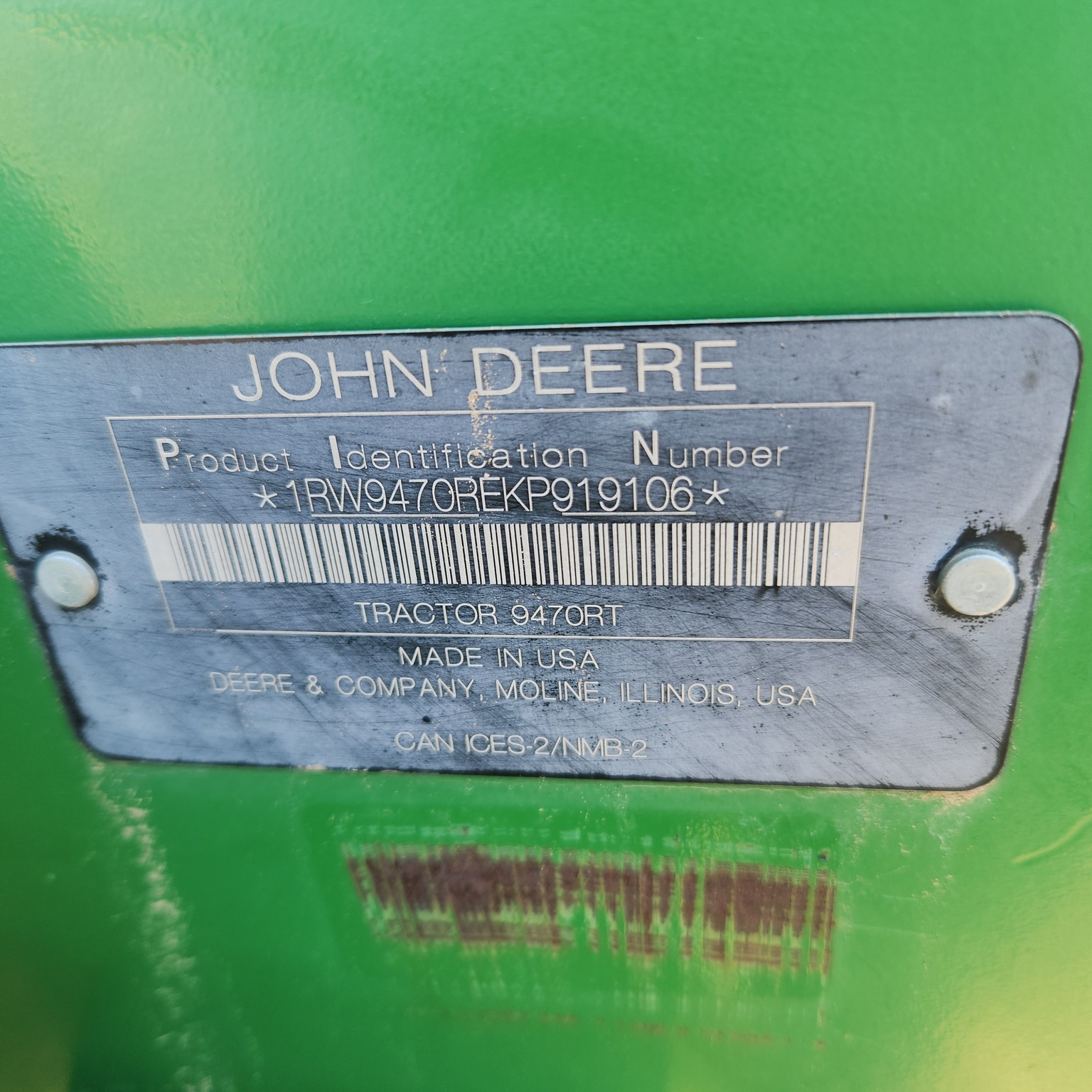 2019 John Deere 9470RT Image 15