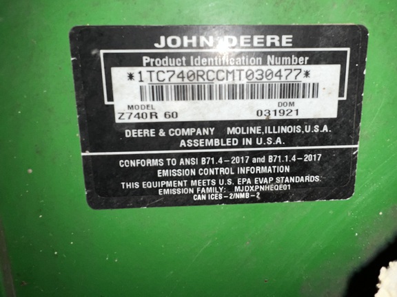 2021 John Deere Z740R - Photo10