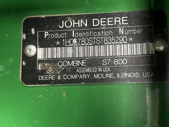 Photo of 2025 John Deere S7 800