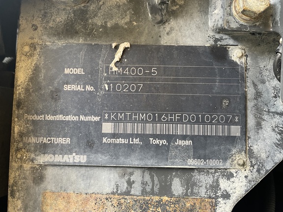 2016 Komatsu HM400-5