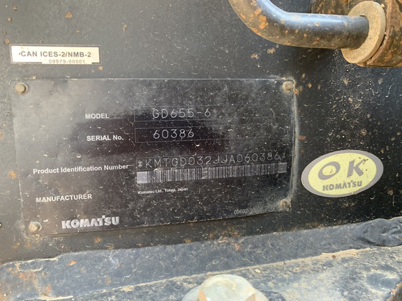 2018 Komatsu GD655-6