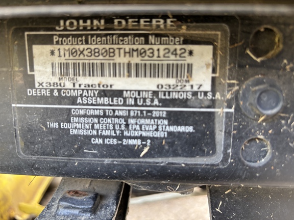 Used 2018 John Deere X380 Lawn & Garden Tractors at Koenig Equipment in Oxford, OH - Photo13