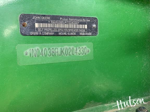 Photo of 2020 John Deere R4038