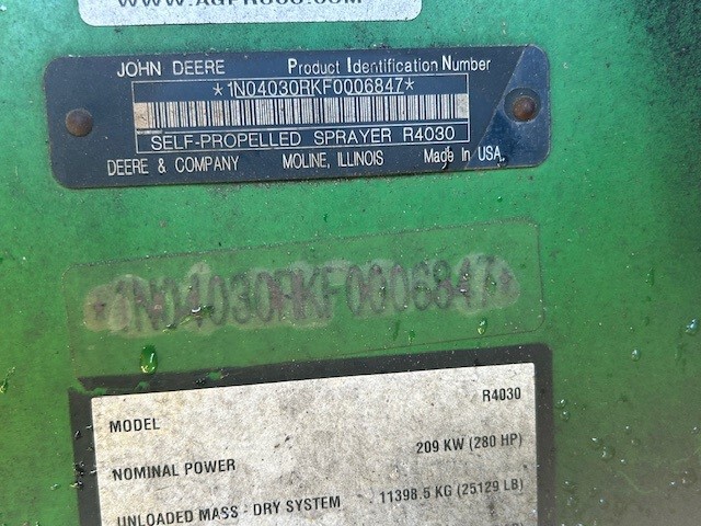 2015 John Deere R4030 Image 10
