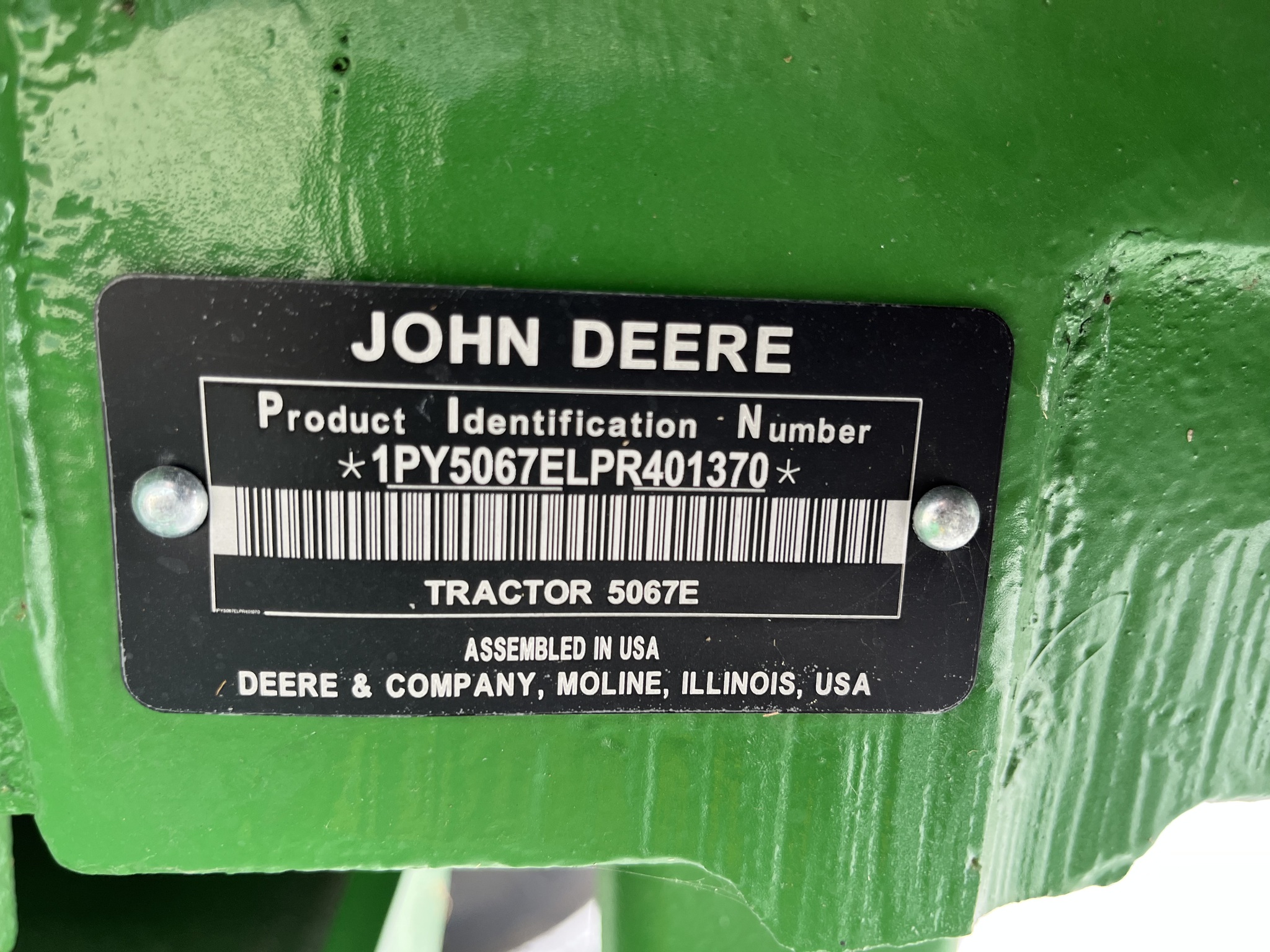 2024 John Deere 5067E at Heritage Tractor in Smithville, MO