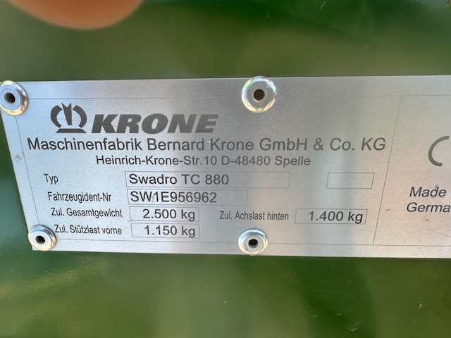 2017 Krone SWADRO TC880 Image 17