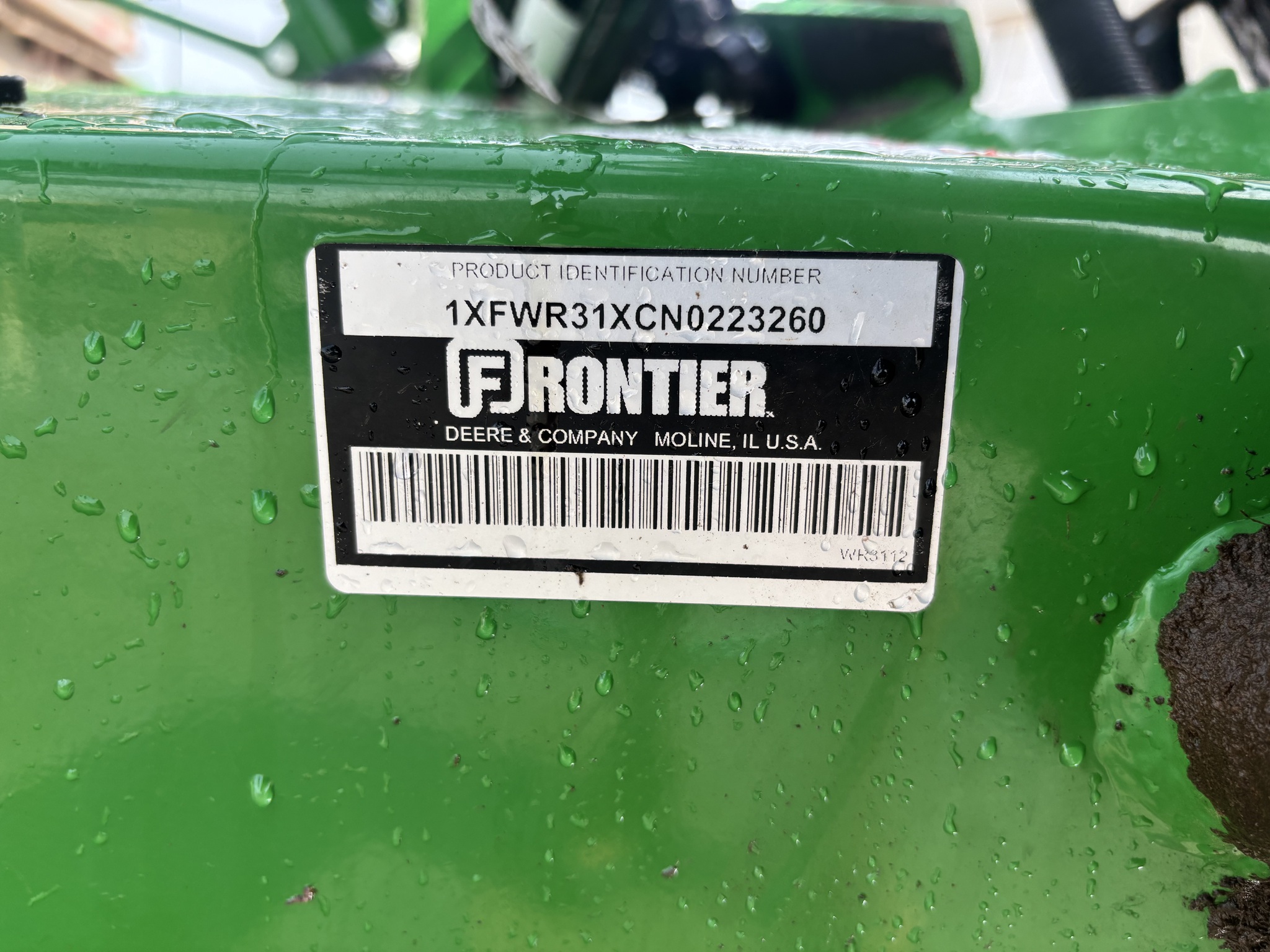  2022 Frontier WR3112 at Heritage Tractor in Harrison, AR