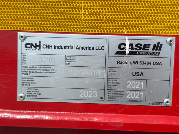 2021 Case-IH DC103