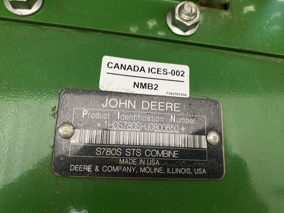 2018 John Deere S780