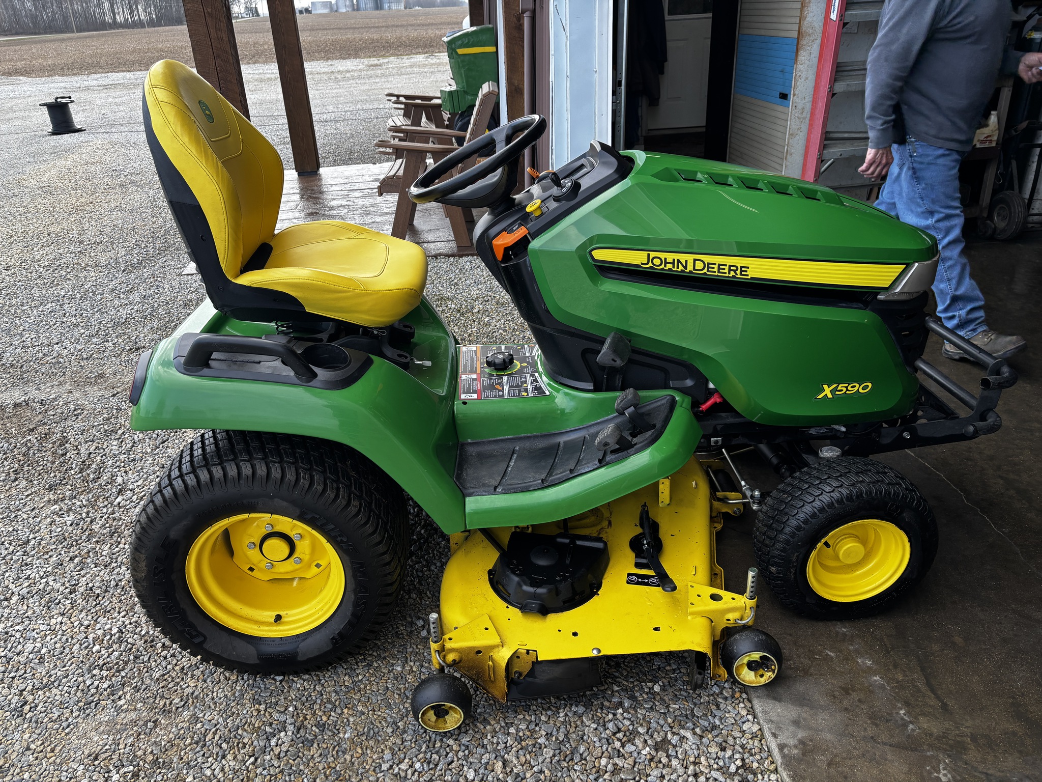 Used 2021 John Deere X590 Lawn & Garden Tractors at Koenig Equipment in Richmond, IN - PhotoXL1
