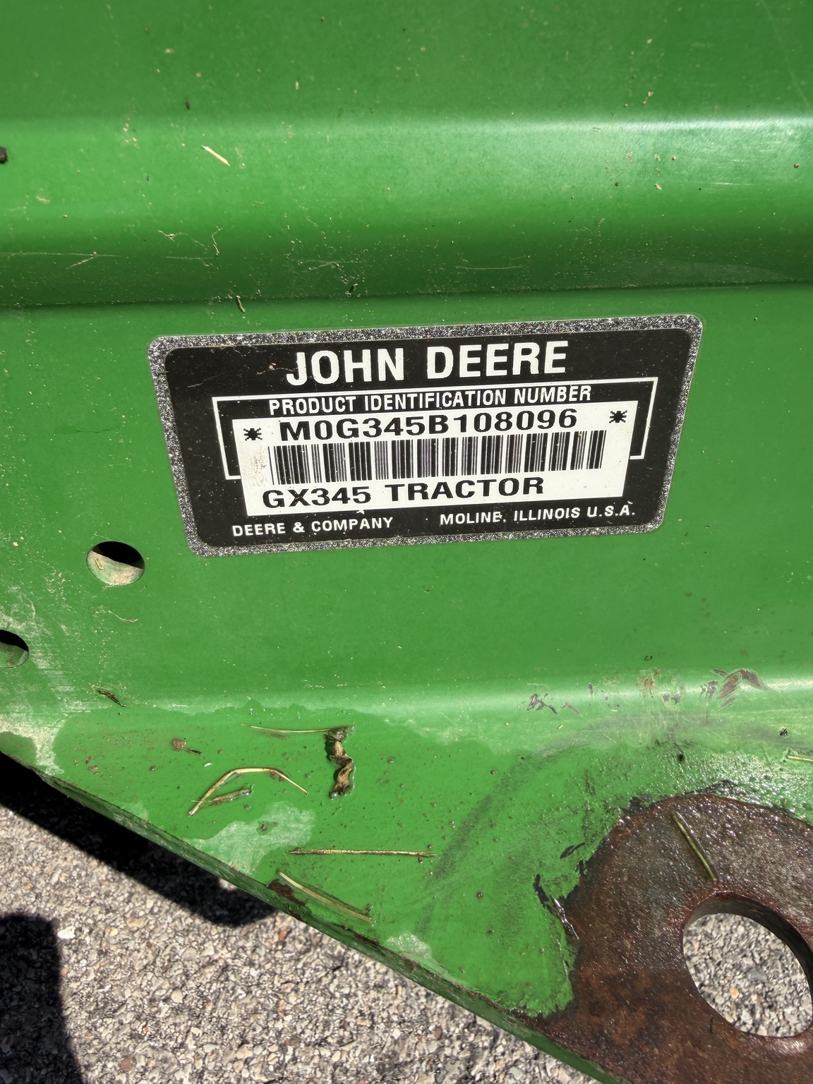 2002 John Deere GX345 Image 10