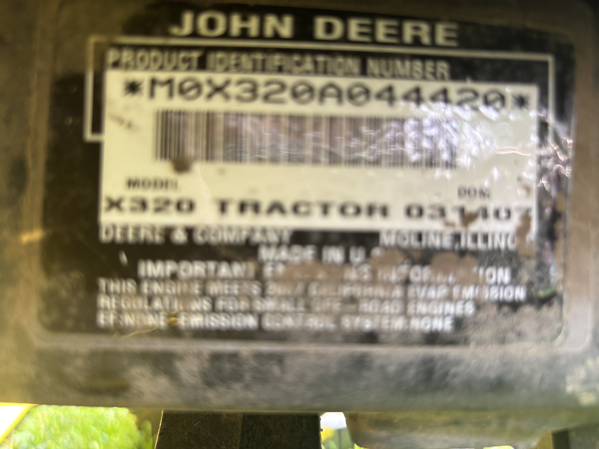 Used 2007 John Deere X320 Lawn & Garden Tractors at Koenig Equipment in Urbana, OH - PhotoXL17