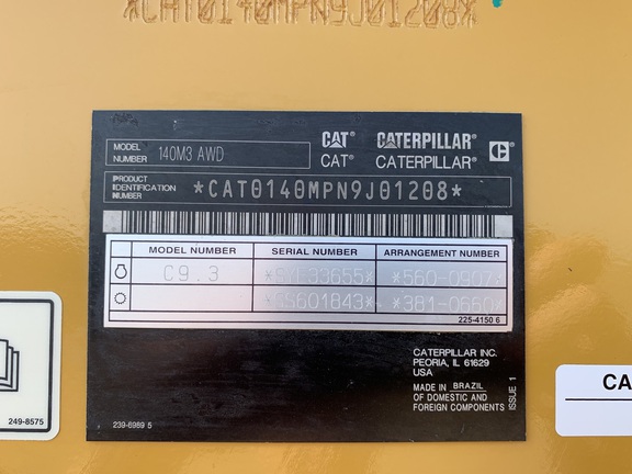 2019 Caterpillar 140M