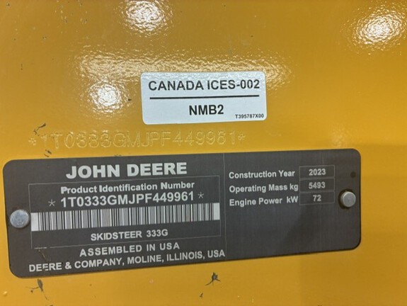 2023 John Deere 333G (7th thumbnail)
