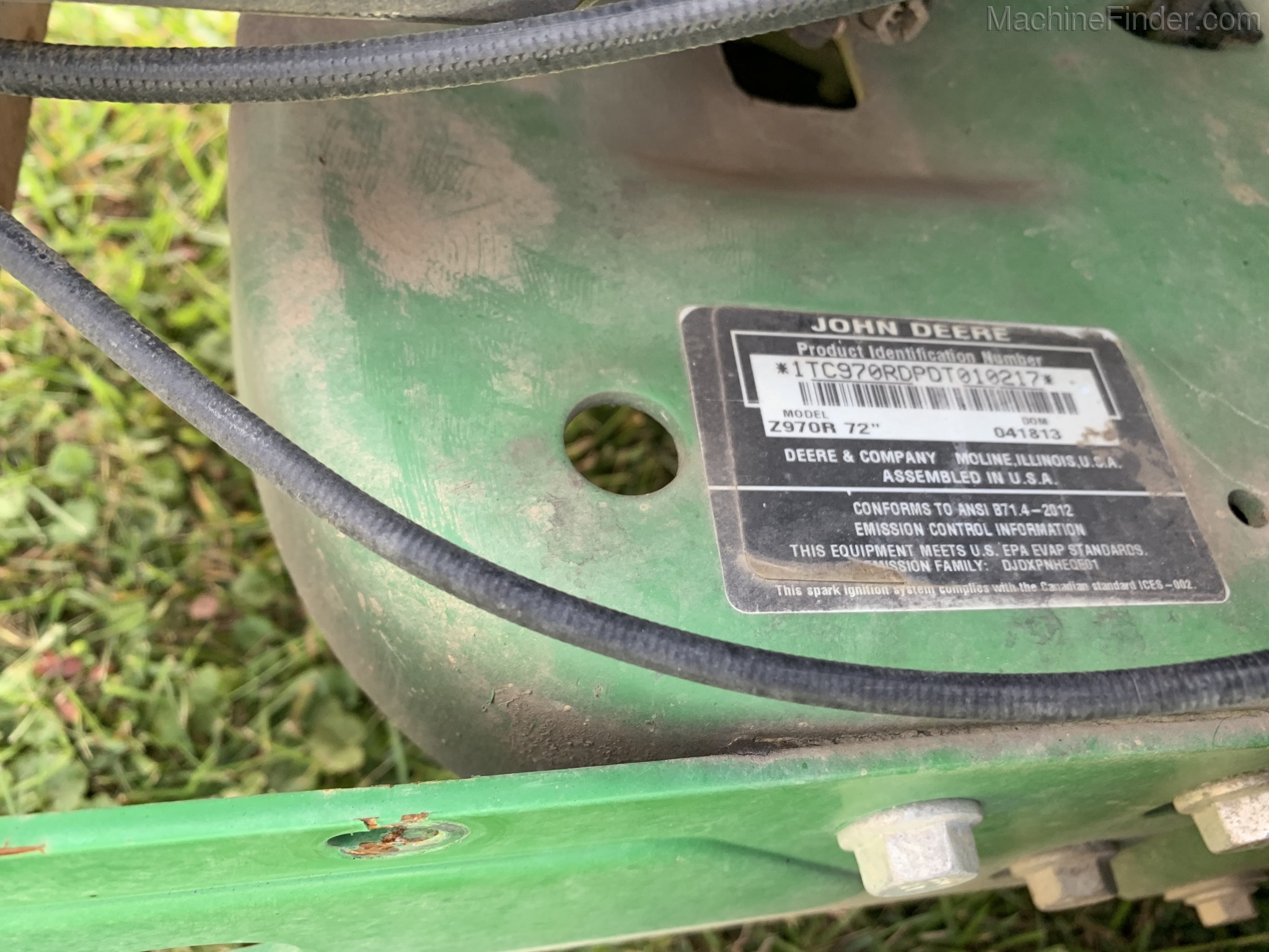 2013 John Deere Z970R Image 8