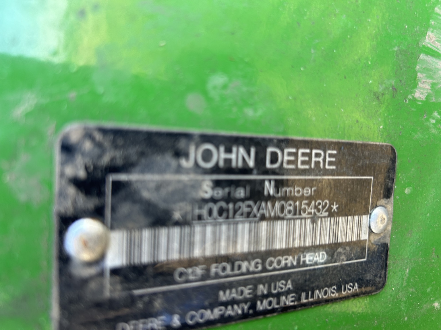  2021 John Deere C12F at Heritage Tractor in Roanoke, IL