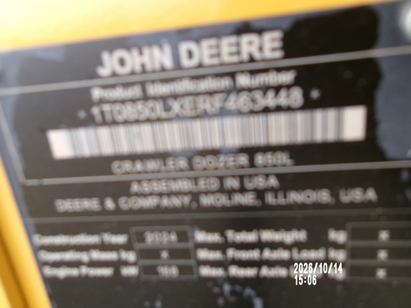 2024 John Deere 850L