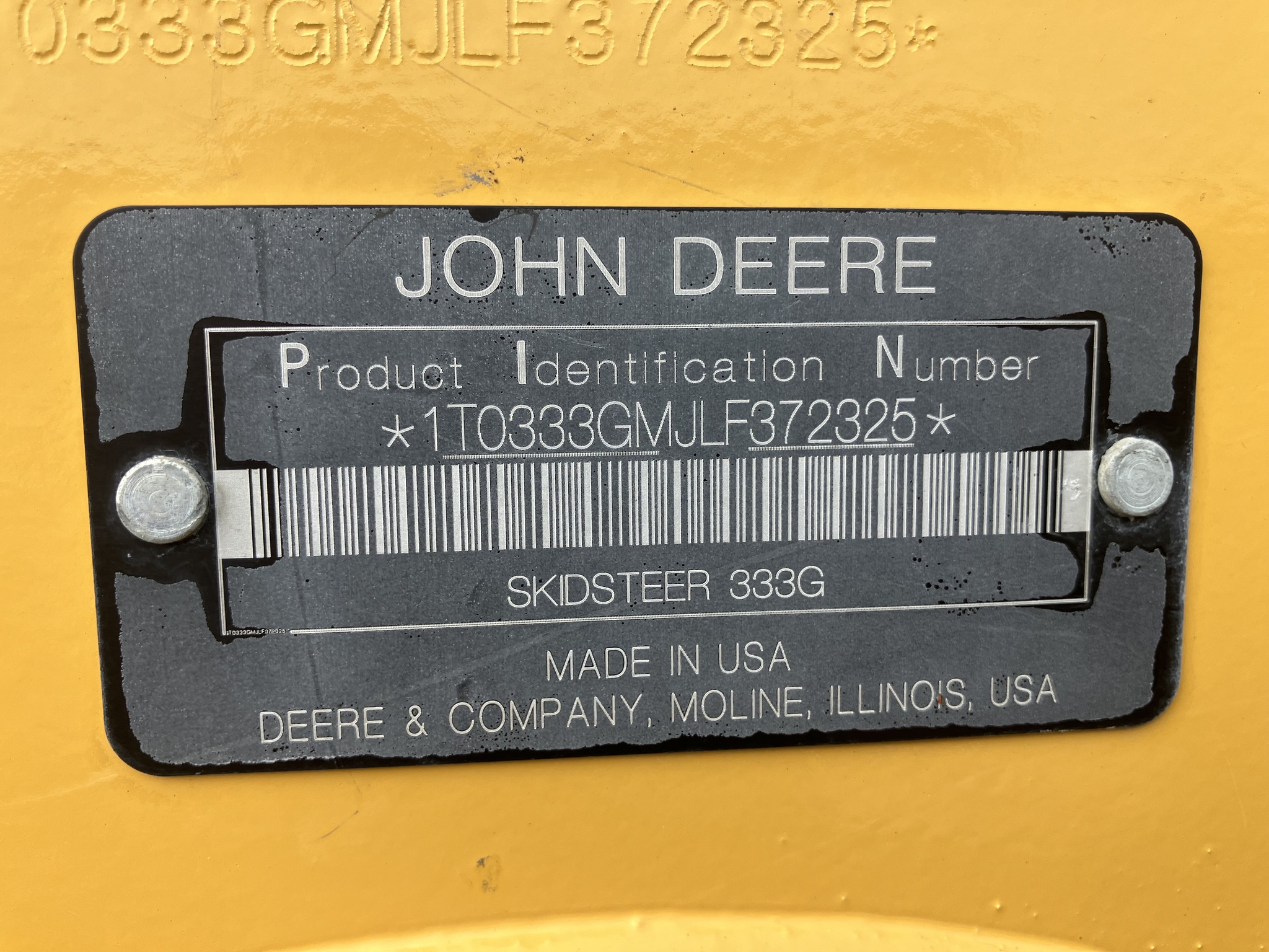 2020 John Deere 333G Image 18