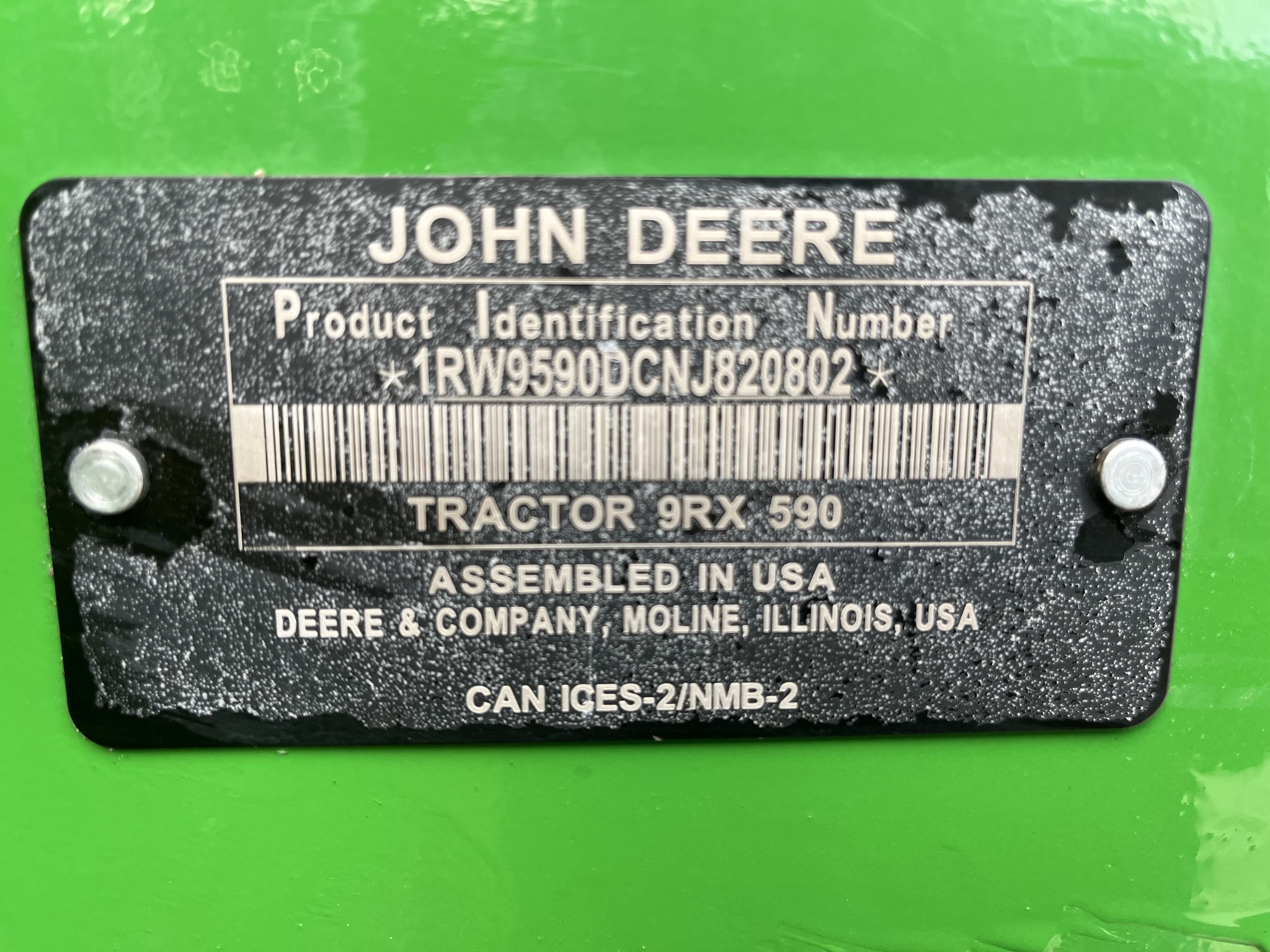  2022 John Deere 9RX 590 at Heritage Tractor in Pittsburg, KS