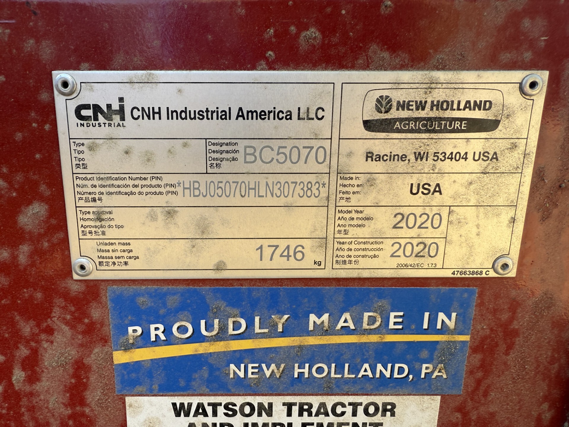 2020 New Holland BC5070 Image 2