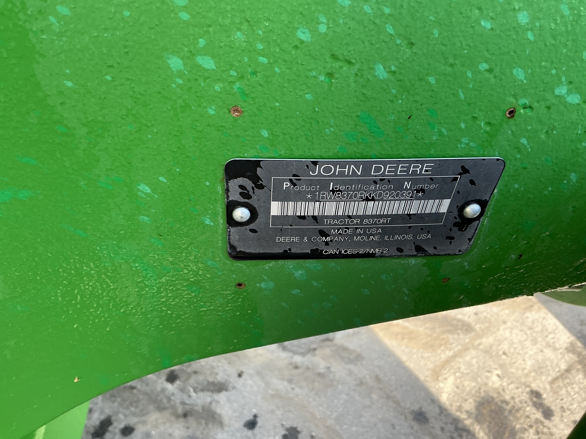 2019 John Deere 8370RT Image 25