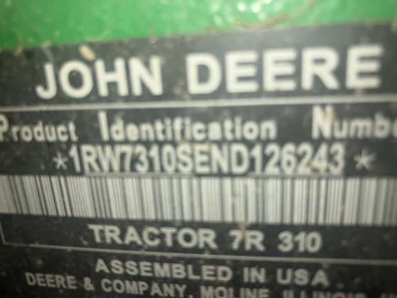Photo of 2022 John Deere 7R 310