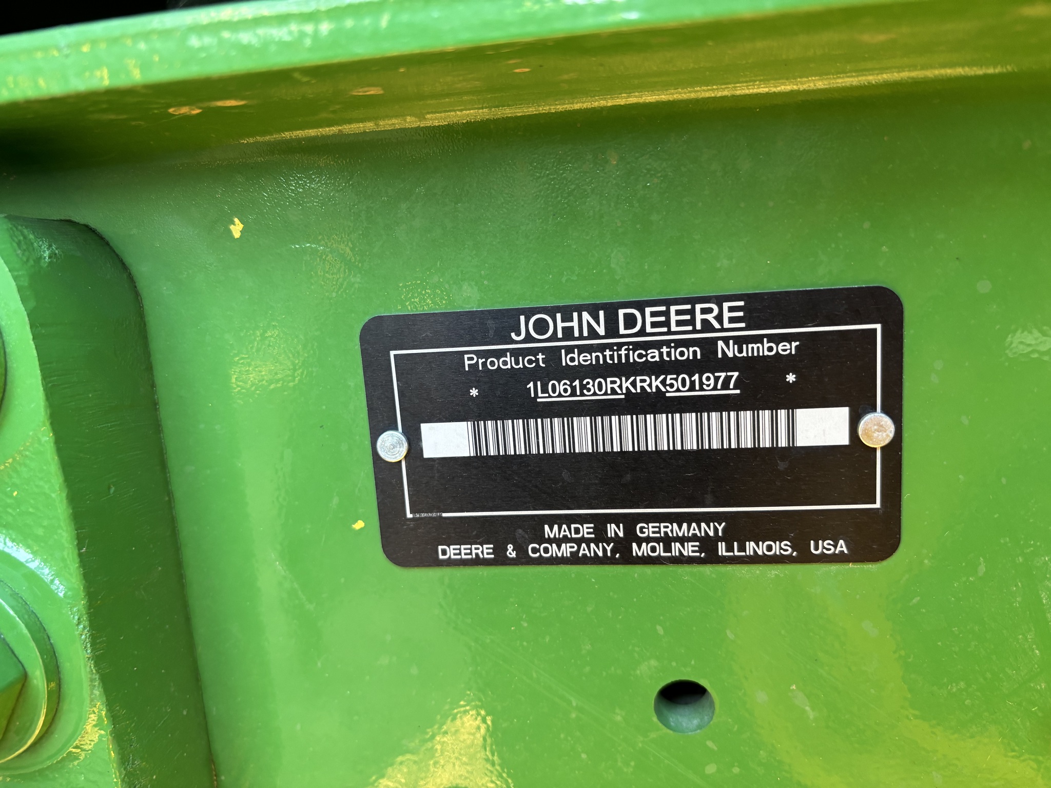  2025 John Deere 6R 130 at Heritage Tractor in Aledo, IL