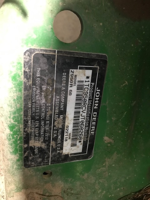 2018 John Deere Z950R Image 6