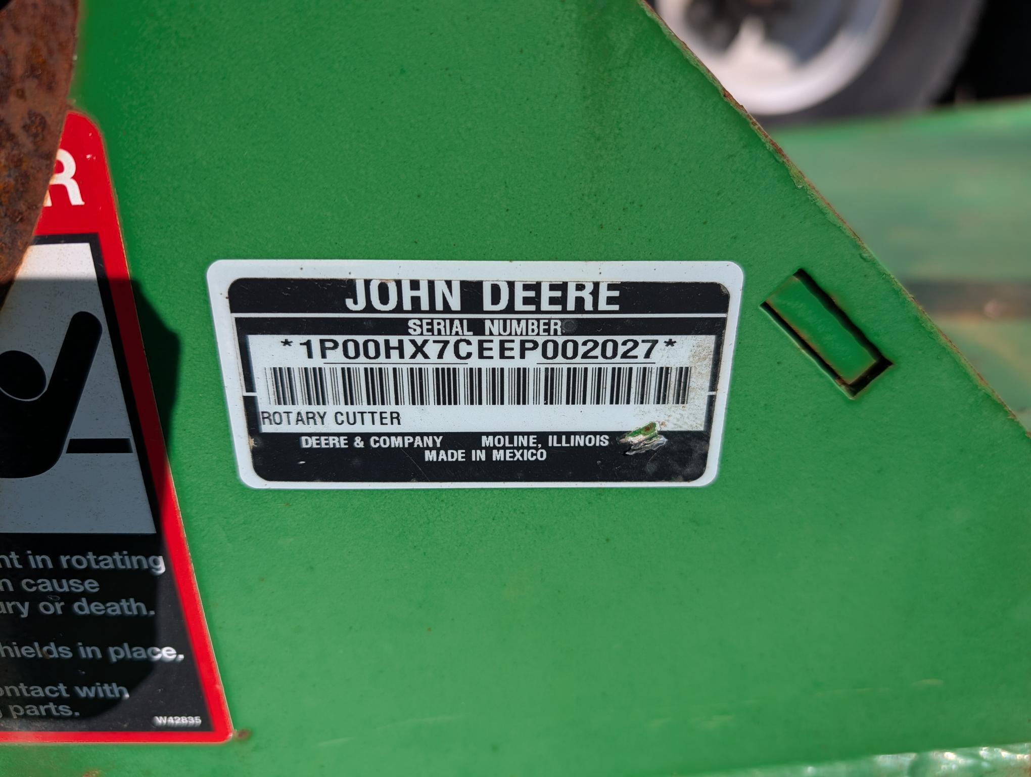 2014 John Deere HX7 Image 6