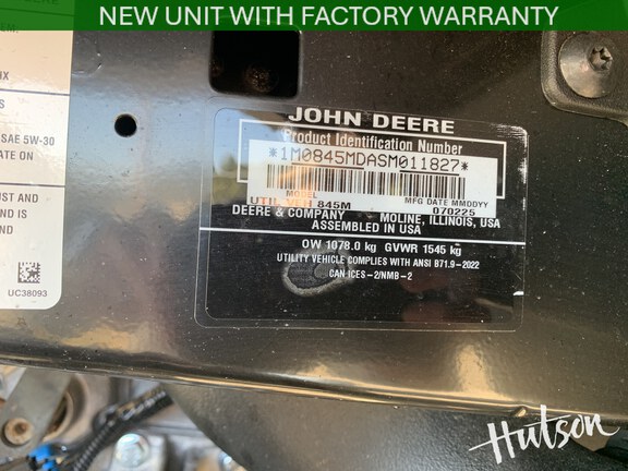 Photo of 2025 John Deere XUV 845M