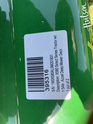 Photo of 2025 John Deere X580