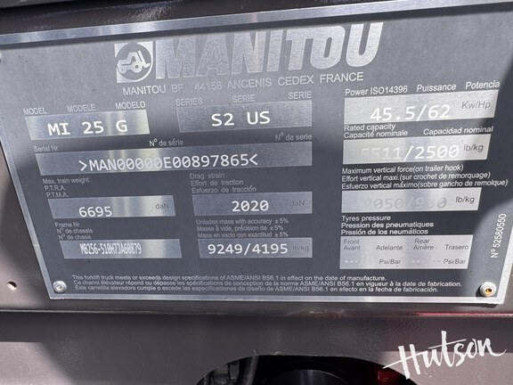 Photo of 2023 Manitou MI25G