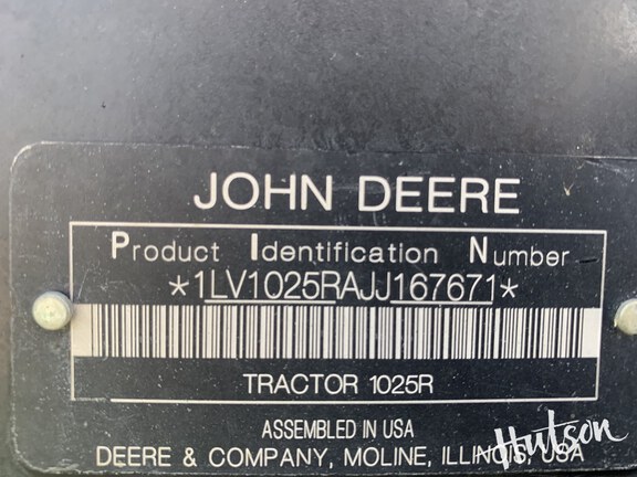 Photo of 2018 John Deere 1025R