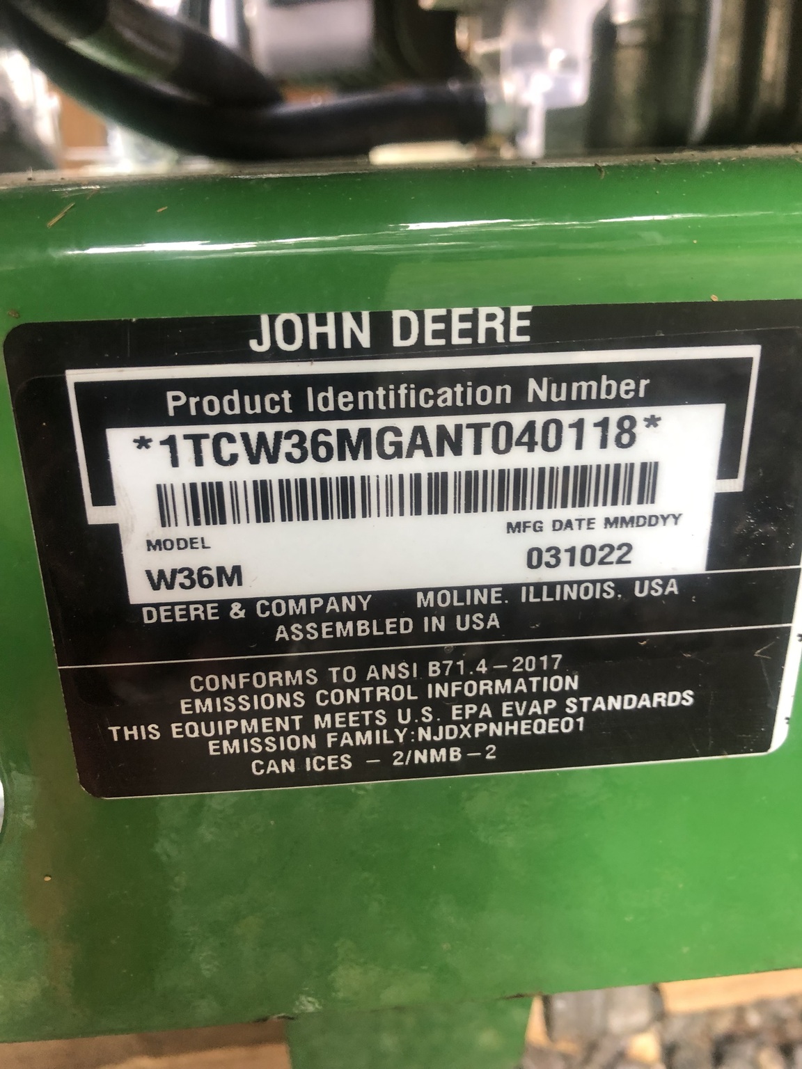 2022 John Deere W36M Image 4