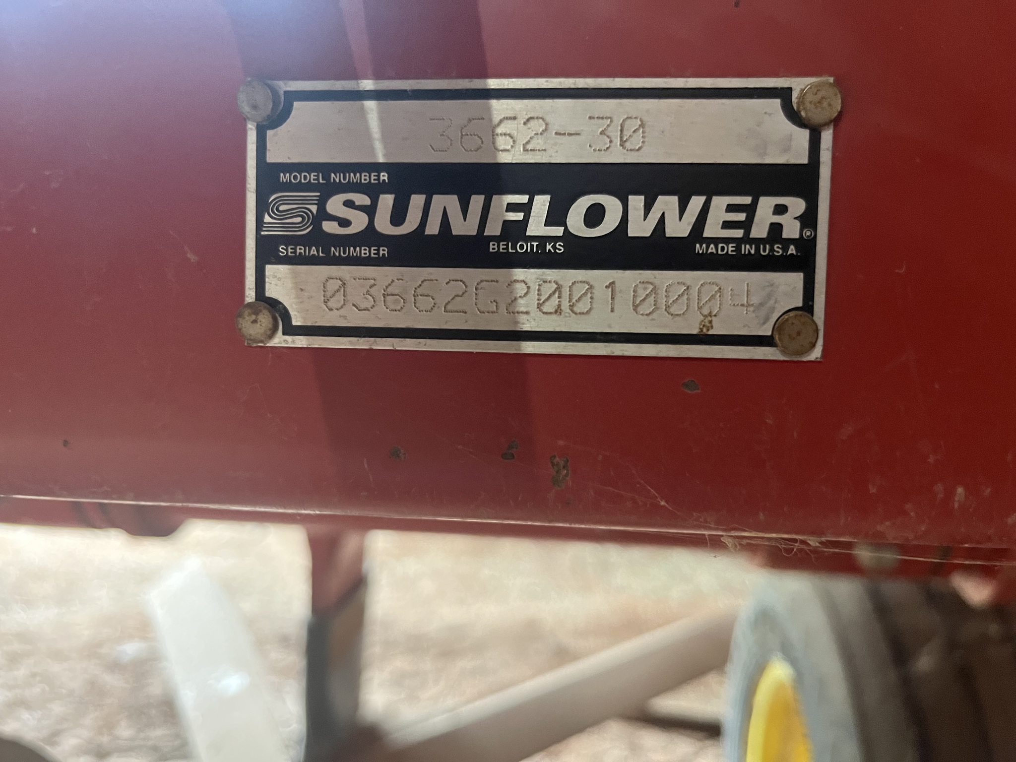 2001 Sunflower 3662-30 Image 20